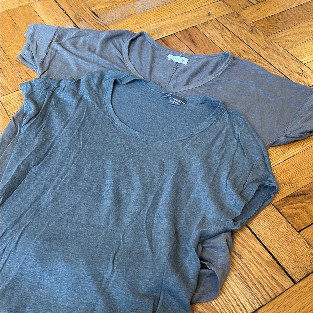 Vince Linen Short Sleeve Tee